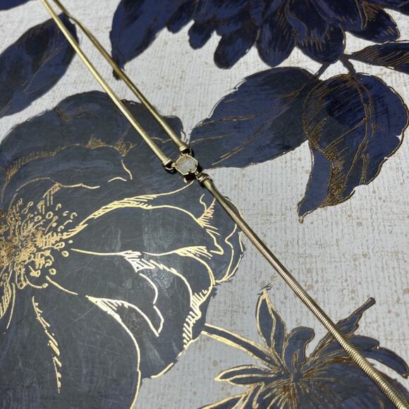 Kendra Scott Long Starla Y Gold and Crystal Geode Pendant Necklace D2 or 3 - Picture 3 of 14